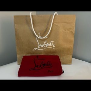 Authentic Christian Louboutin Dust Bag with Replacement Spikes
